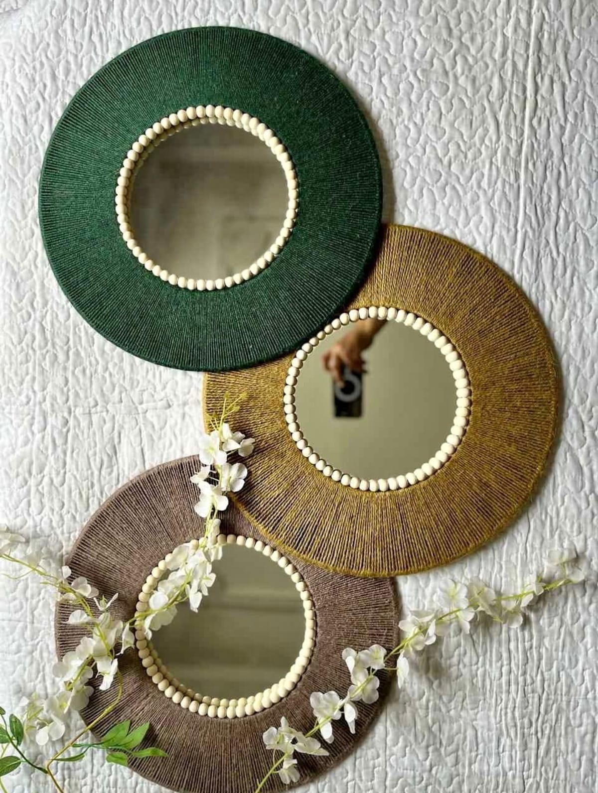 Set de 3 Décorations Murales Marocaines – Cercles Artisanaux | Plusieurs Couleurs