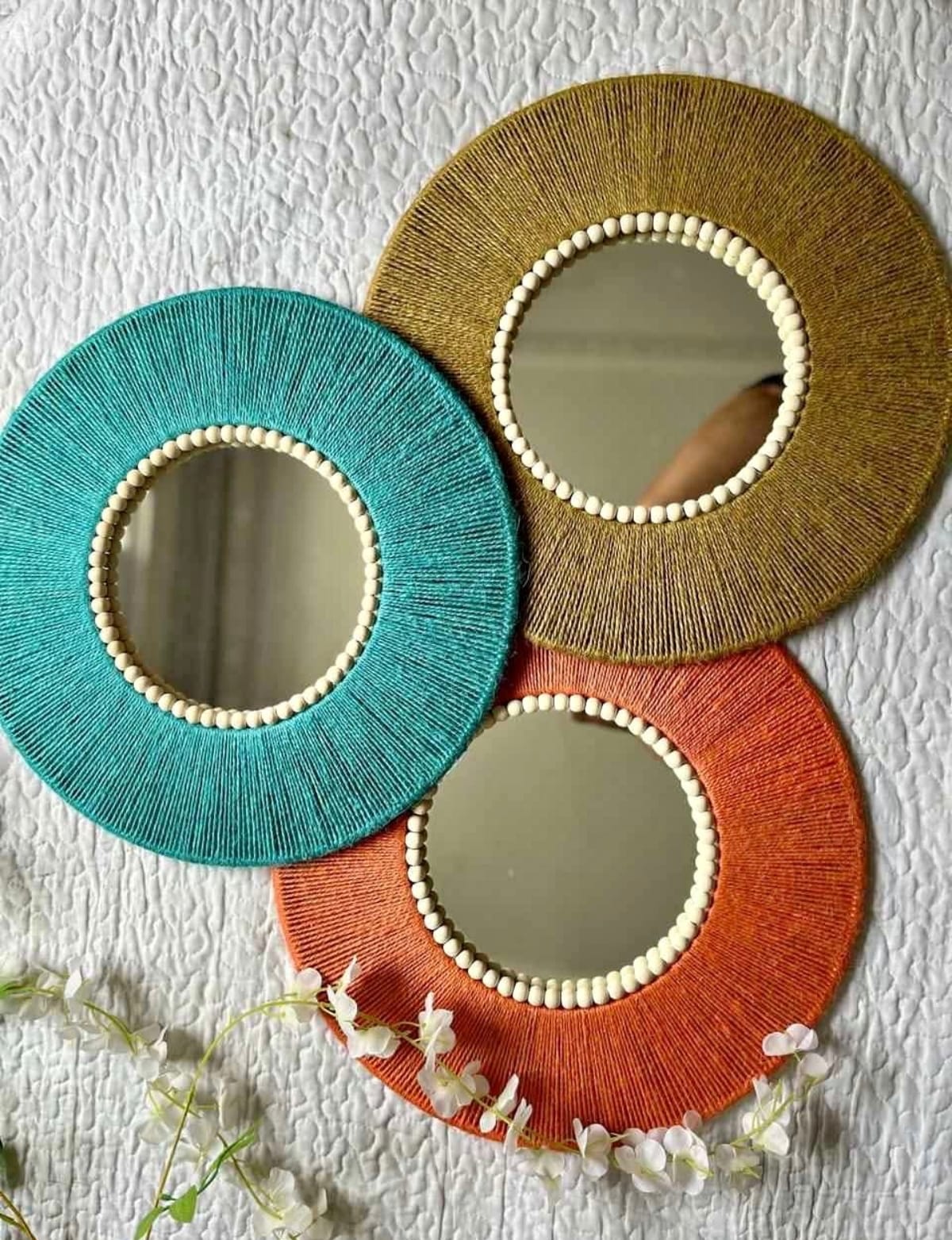 Set de 3 Décorations Murales Marocaines – Cercles Artisanaux | Plusieurs Couleurs