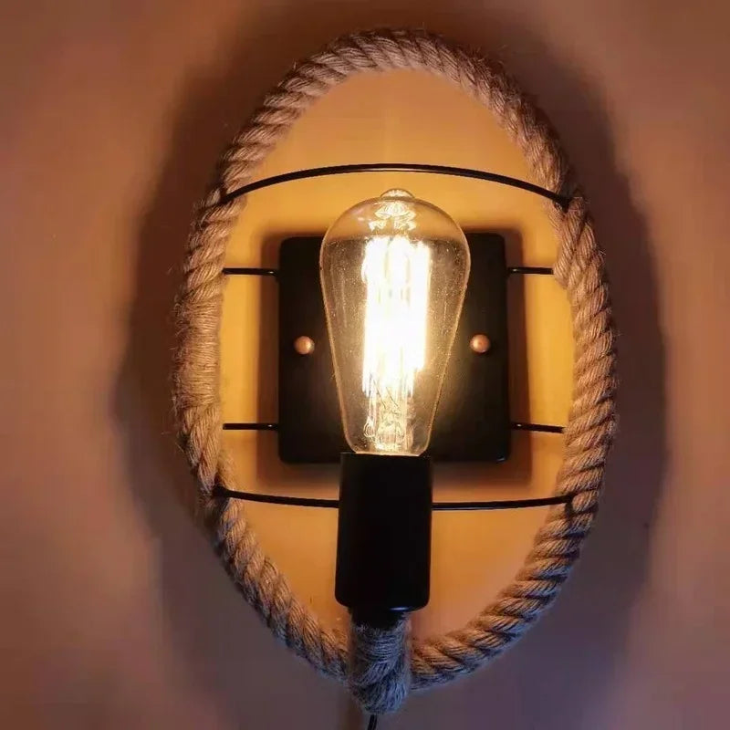 Bedside bedroom decorative wall lamp retro staircase hallway  American industrial style Sconce lamp