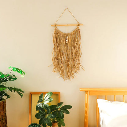 Raffia Wall Hanging Weaving Tapestry WDecor Wall Art Wall Decor Home Decoration Wall Hangings Home Decor