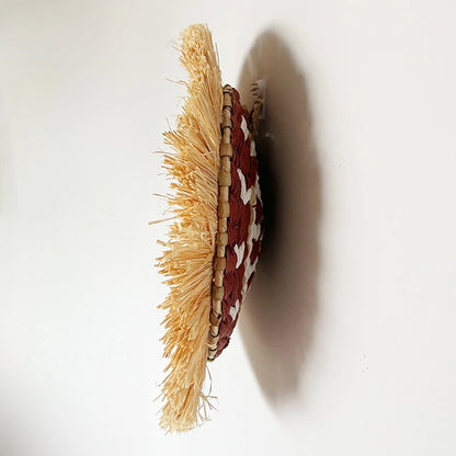 Lafite Grass Whisker Edge Wall Decoration Creative Straw Woven Wall Hang