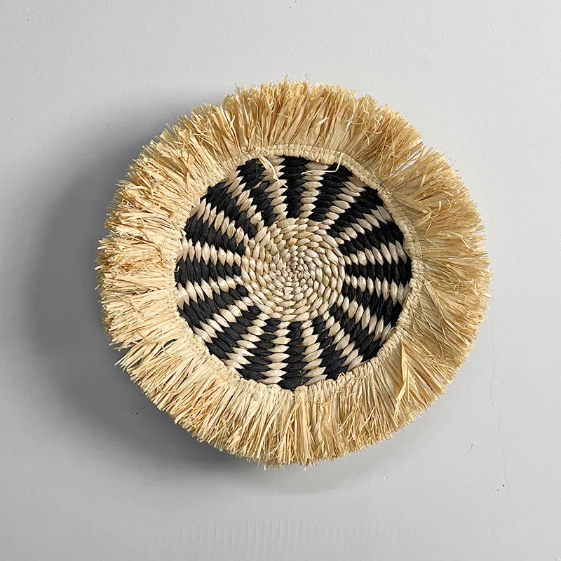 Lafite Grass Whisker Edge Wall Decoration Creative Straw Woven Wall Hang