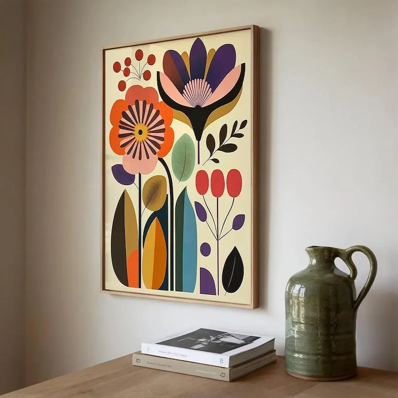 Set of 3 Scandinavian Art  Poster for Living Room Wall Decor