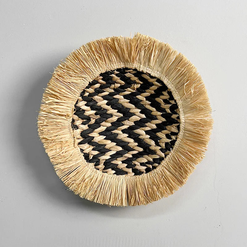 Lafite Grass Whisker Edge Wall Decoration Creative Straw Woven Wall Hang