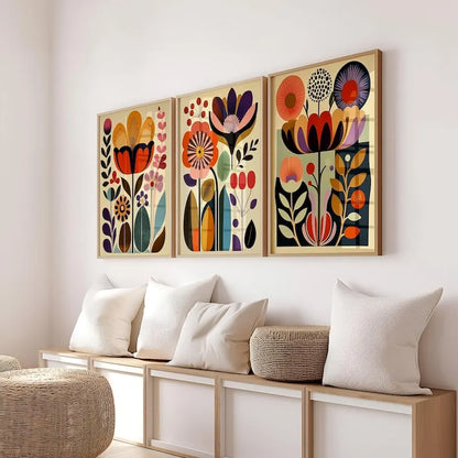 Set of 3 Scandinavian Art  Poster for Living Room Wall Decor