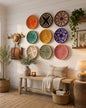 Décoration Murale Marocaine Artisanale – Cercle Brodé à la Main | Plusieurs Couleurs