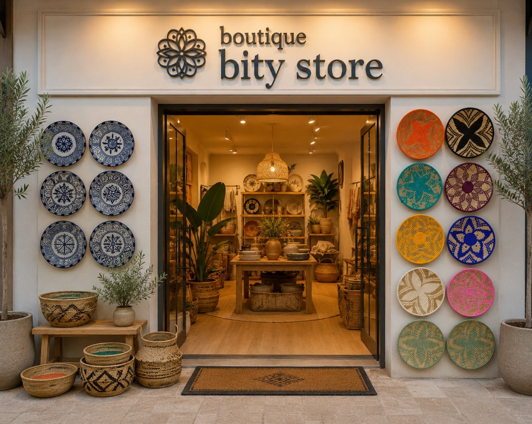 Décoration Murale Marocaine Artisanale – Cercle Brodé à la Main | Plusieurs Couleurs
